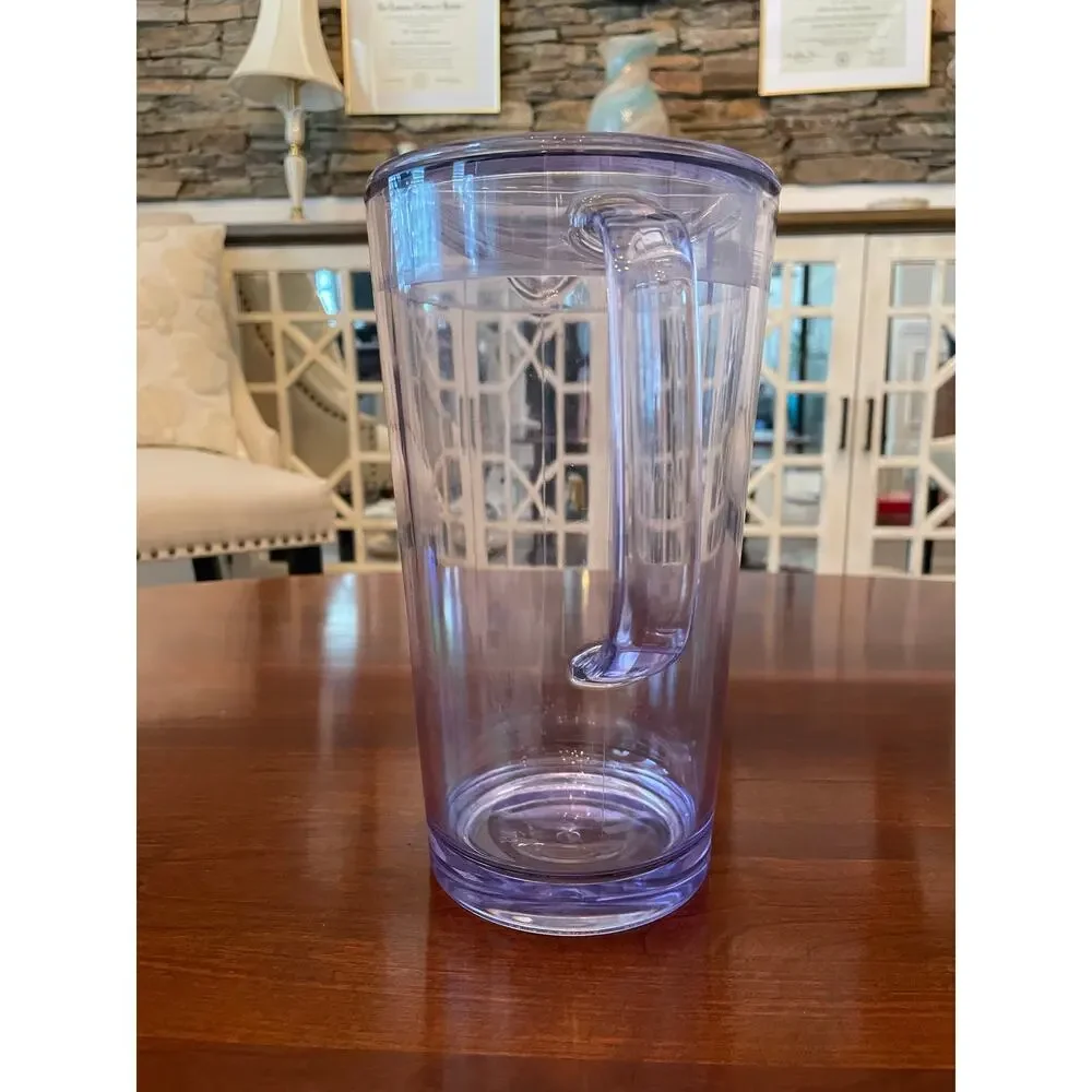 Service Ideas Clear Cold Beverage Pitcher 1.9L 64oz BPA‑Free Plastic w/ Lid
